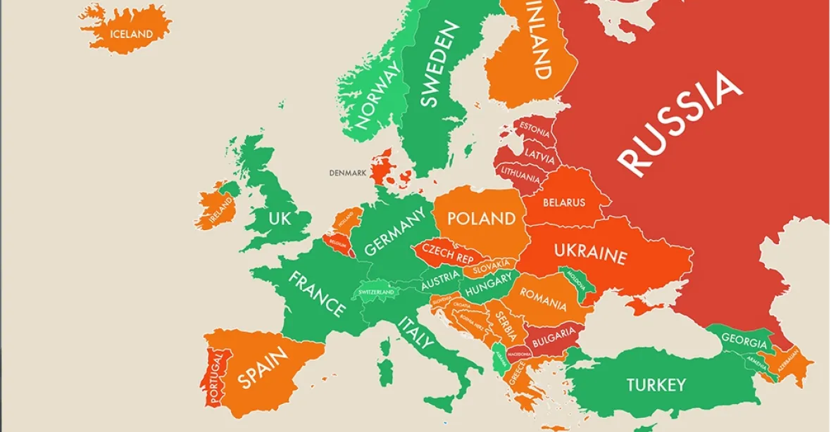 Česko je podle indexu nešťastným ostrovem uprostřed Evropy