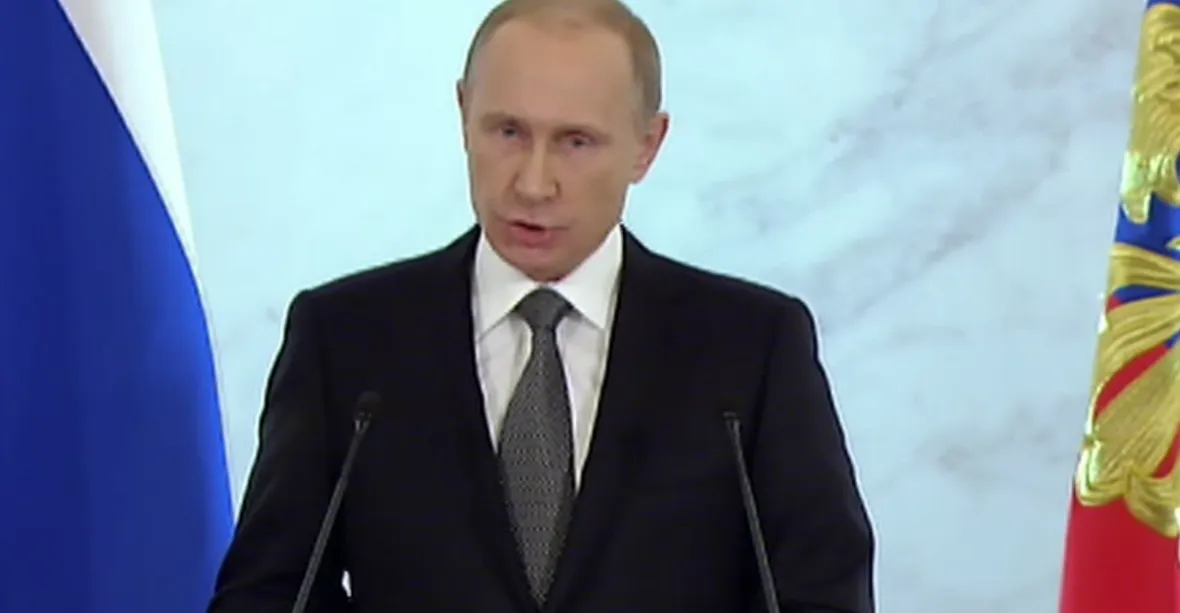 Putin k Západu: Nás si nepodmaníte, své krajany ubráníme