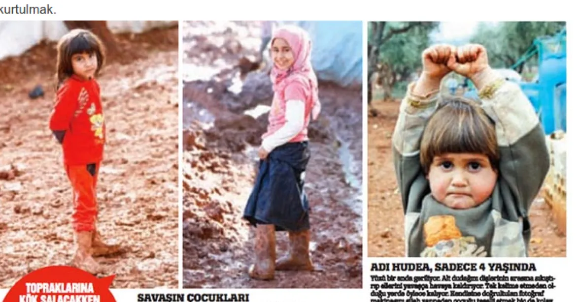 Syrská holčička se vzdala fotografovi. Foťák jí připomínal zbraň