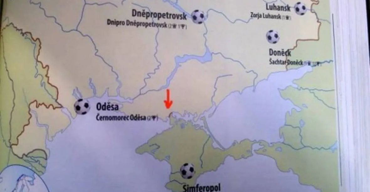Ruský Krym. Mapa českého nakladatelství terčem ukrajinské kritiky
