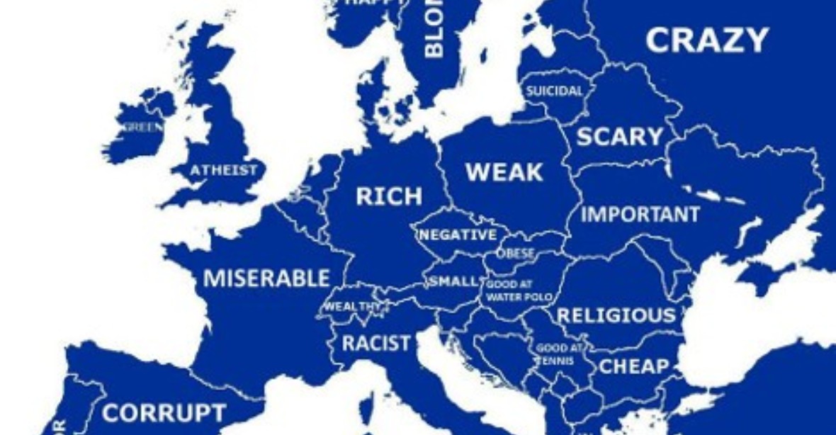 Evropská mapa předsudků: Češi jsou pesimističtí a Francouzi depresivní