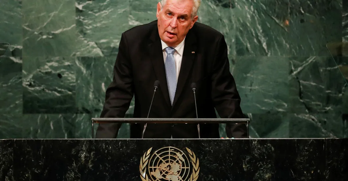 Zeman v OSN: Musíme zaútočit na mozek teroristů, ne na tělo