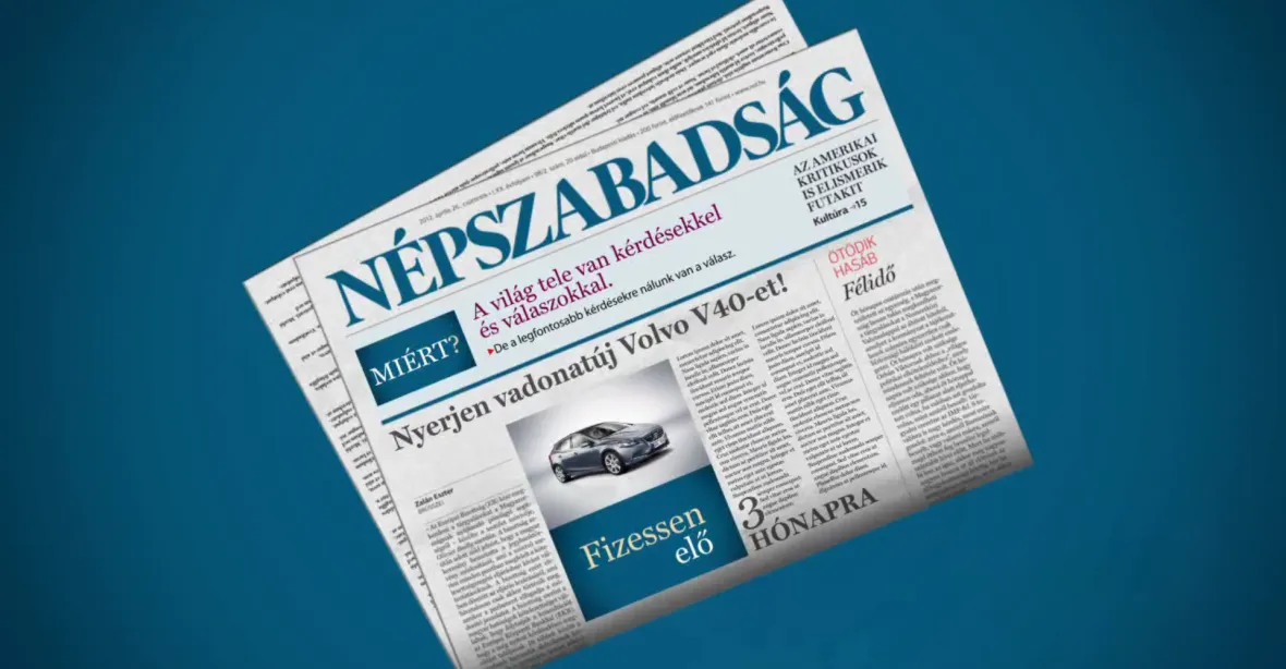 Největší levicový maďarský deník končí. Puč řízený Orbánem?