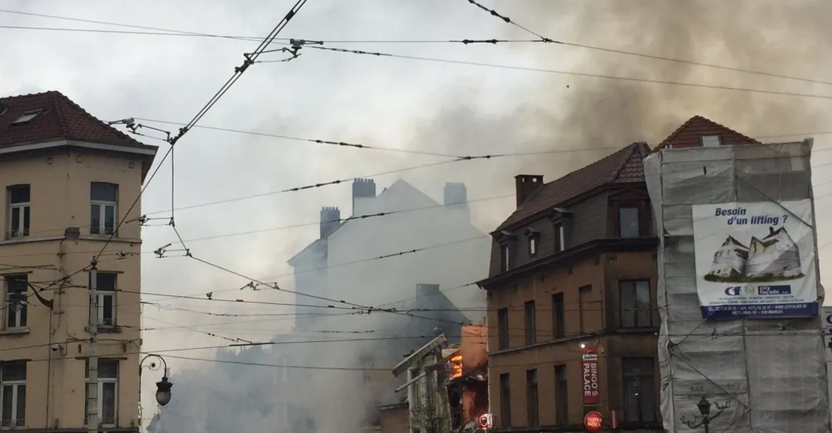 Brusel vyděsila exploze domu. Zemřel nejméně jeden muž
