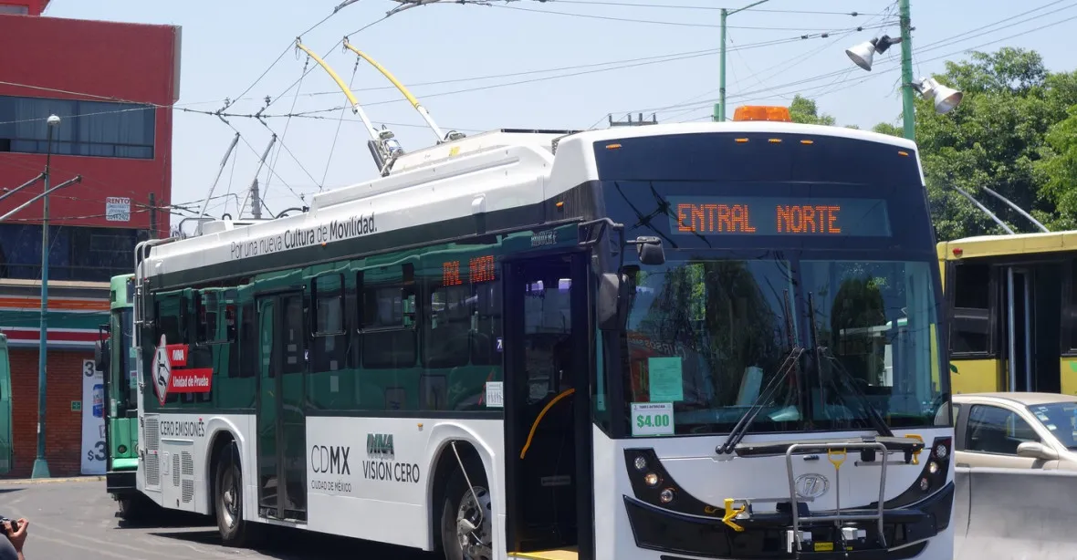 České trolejbusy začaly jezdit v Mexiko City