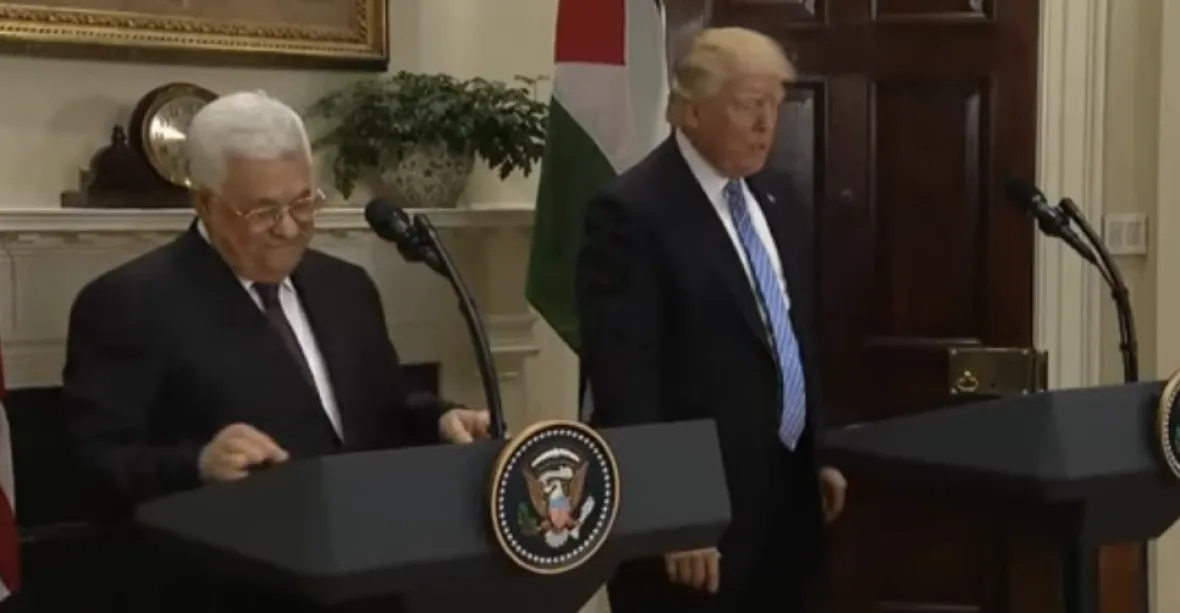 Trump slibuje mír mezi Palestinou a Izraelem