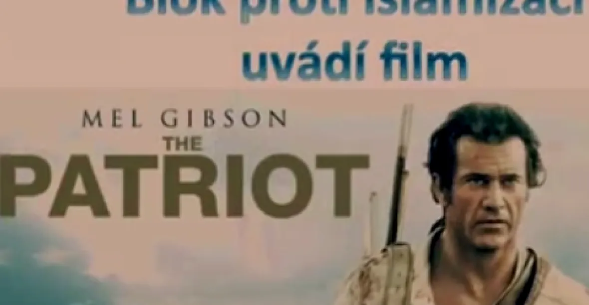 Blok proti islámu láká nové členy bizarním videem ve stylu filmu Patriot