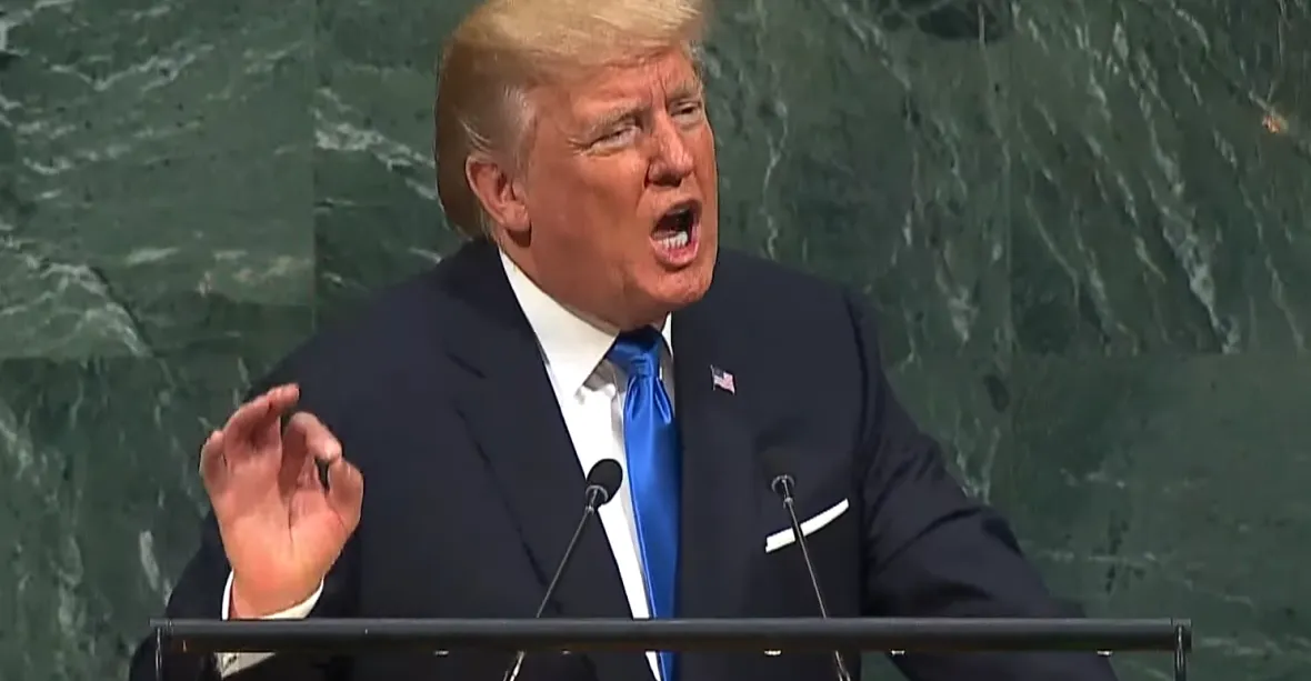 Kima totálně zničíme, prohlásil v OSN Trump na adresu KLDR