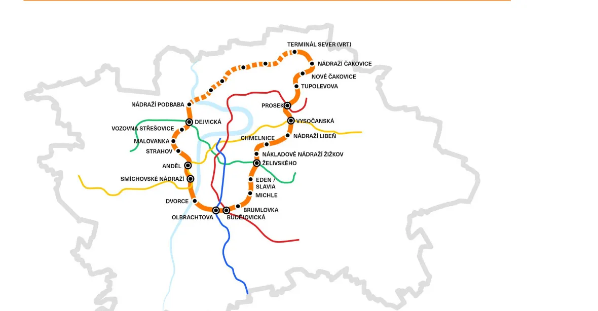 Metro O. Praha Sobě chce stavět okružní linku. Oprášili návrh z roku 1987, říká Hřib