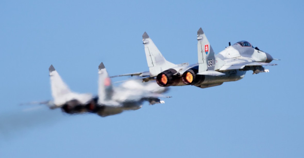 Čtyři slovenské stíhačky MiG -29 už jsou na Ukrajině