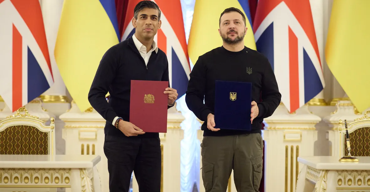 Sunak v Kyjevě oznámil navýšení britské pomoci Ukrajině