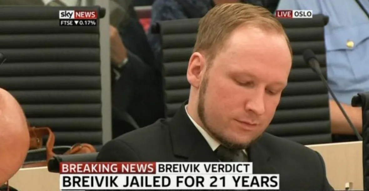 Breivik provokuje z vězení. Chce založit politickou stranu