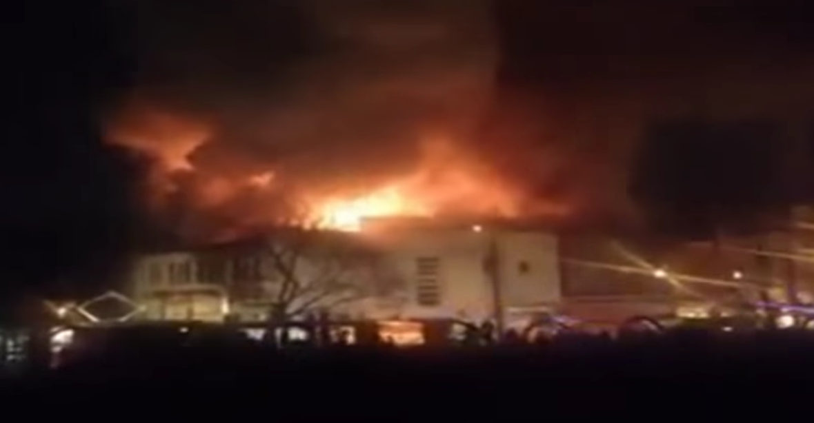 VIDEO: Někdo zapálil nejstarší kyjevské kino. Při projekci