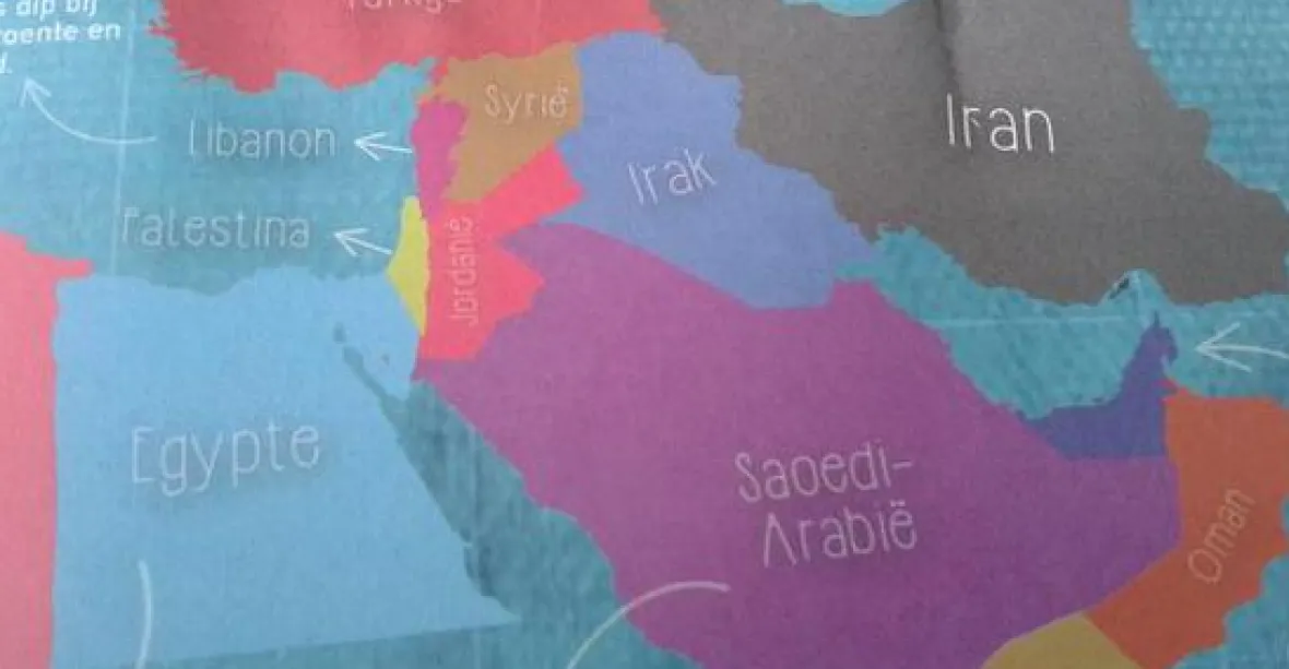 U Arabů ‚vymazali‘ Izrael z mapy. Nahradili ho Palestinou