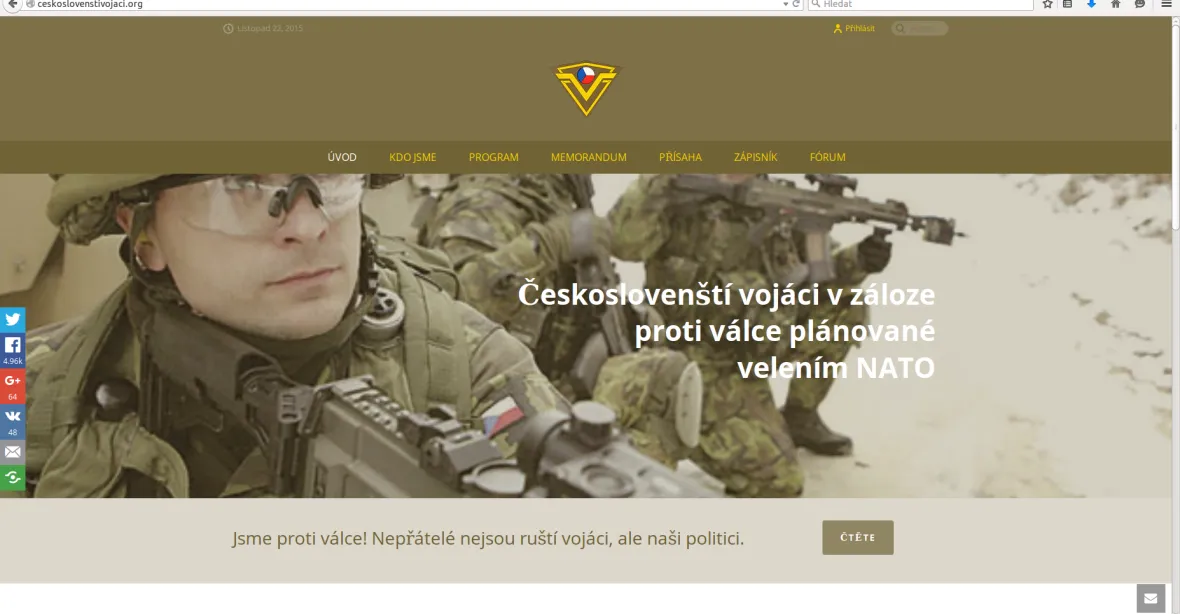 Armádní poradce: Pozor na Československé vojáky v záloze
