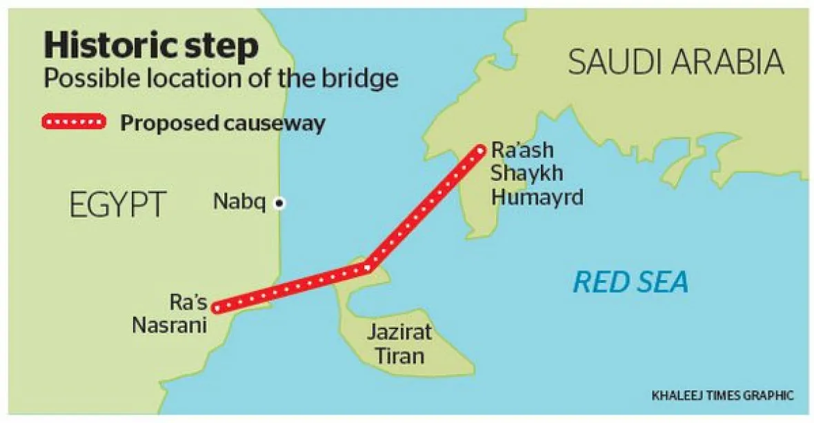 Saúdové postaví most přes Rudé moře do Egypta