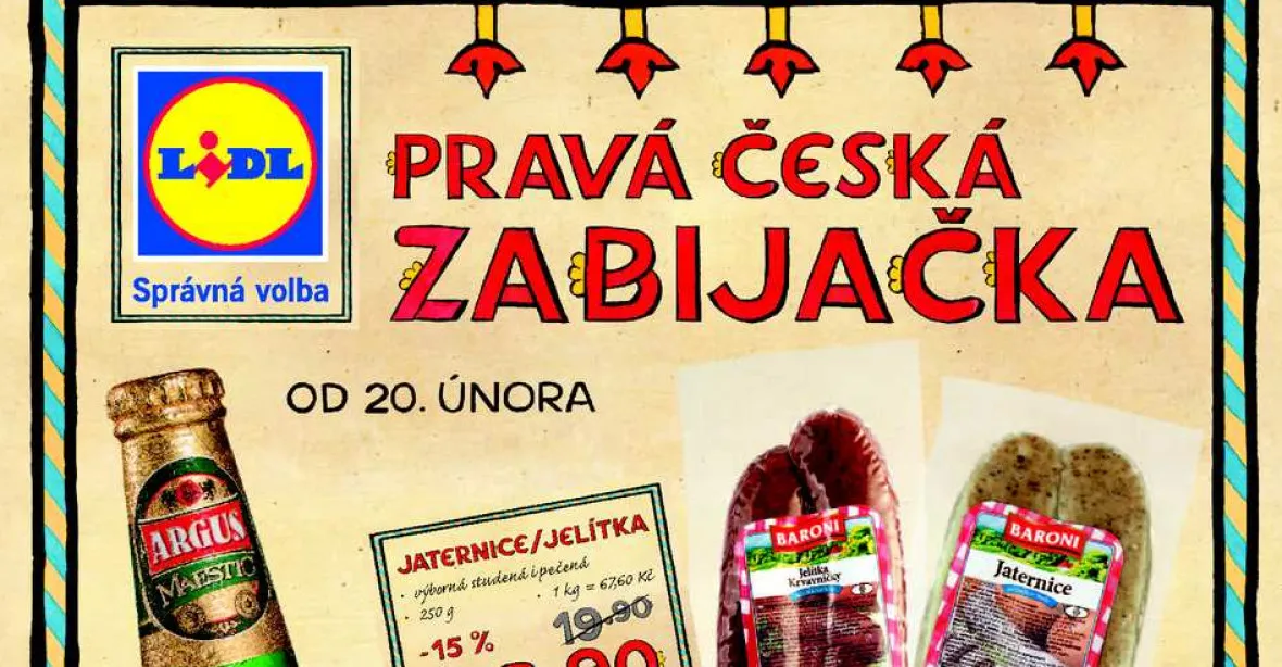 Pravá česká zabijačka nemá být z dovozu. Lidl dostal pokutu 300 tisíc
