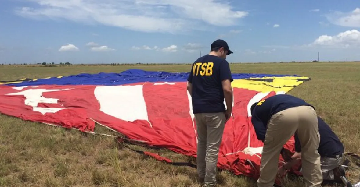 Zřícený horkovzdušný balon v Texasu vyrobili Češi