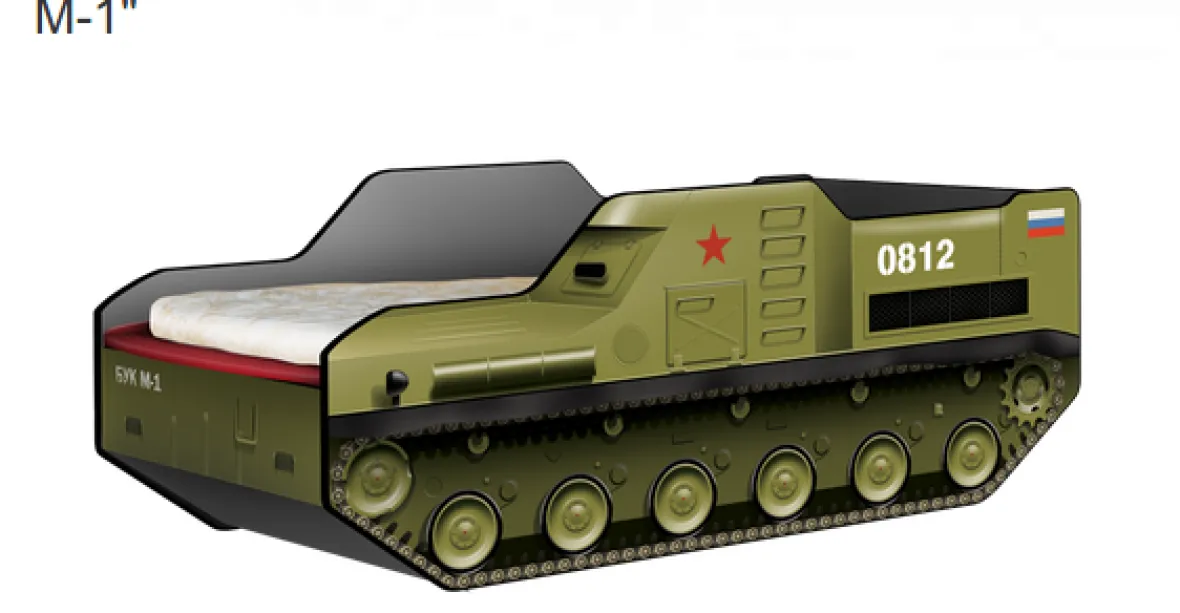 Ruský výrobce nabízí dětskou postýlku podle rakety Buk