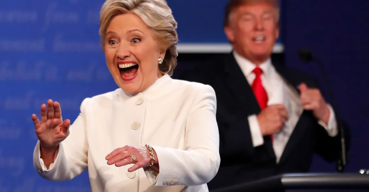 Trump útočil, debatu však podle průzkumu vyhrála Hillary