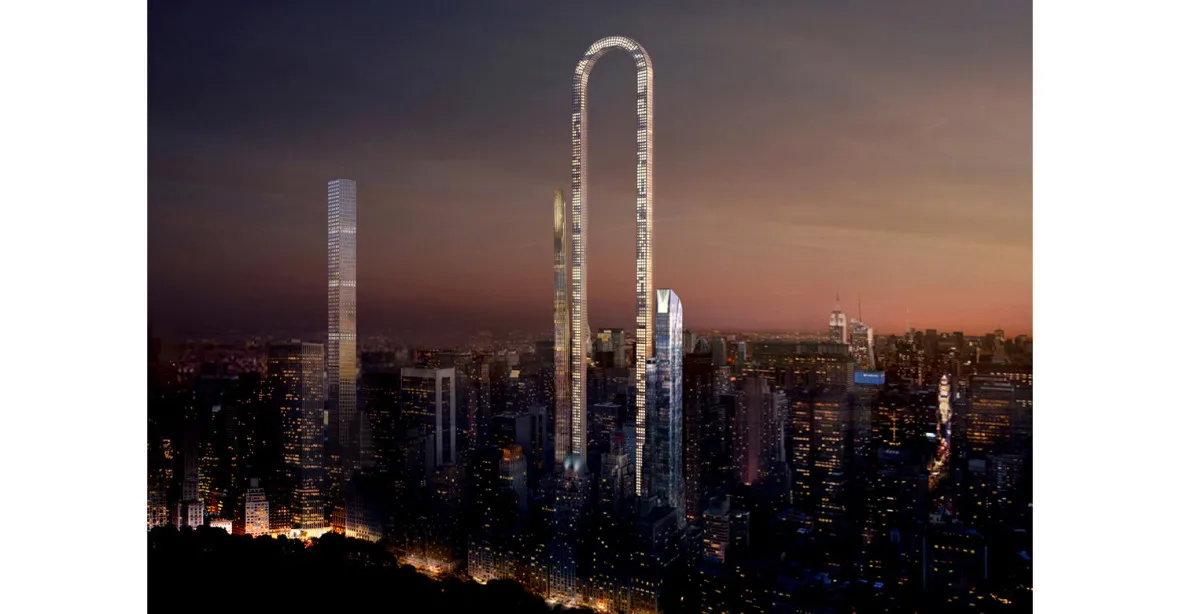 V New Yorku chtějí postavit obloukový mrakodrap. Měřit má 1220 metrů