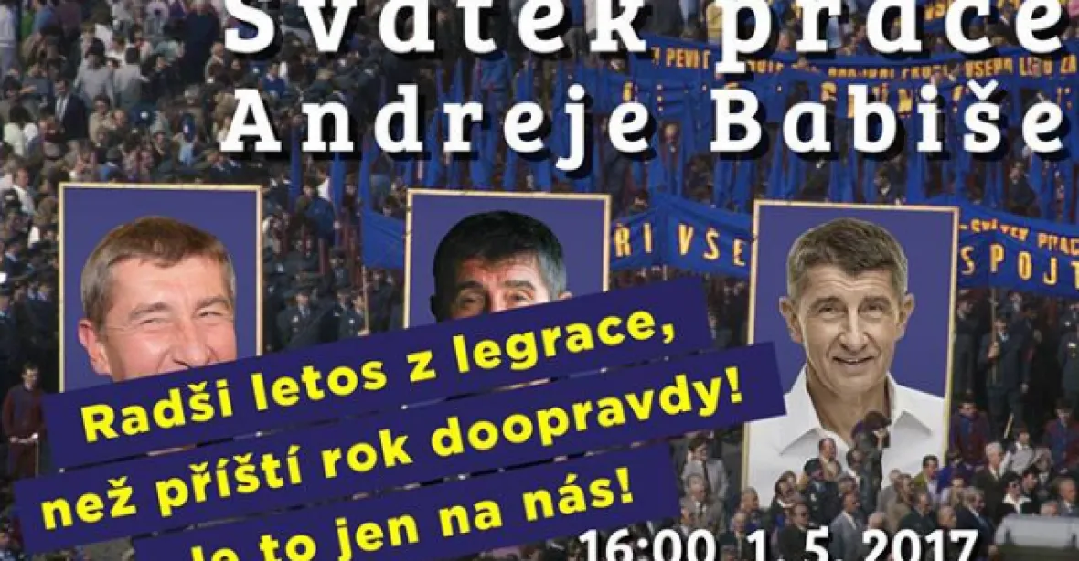 Svátek práce Andreje Babiše. Aktivisté pořádají recesistický průvod