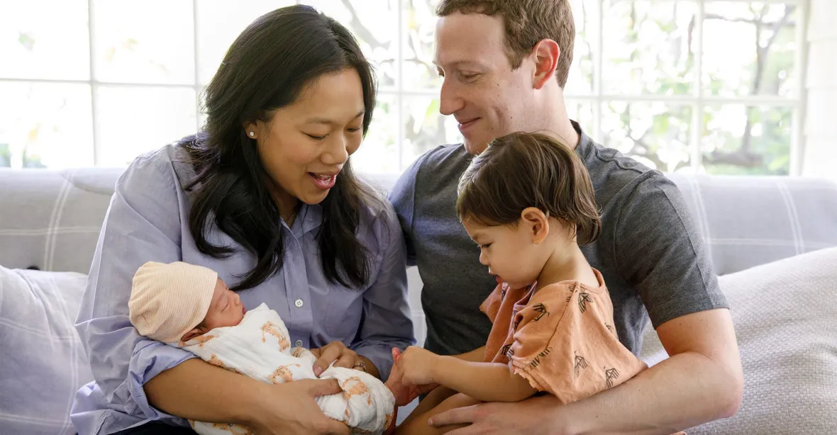 Zakladateli Facebooku Zuckerbergovi se narodilo druhé dítě