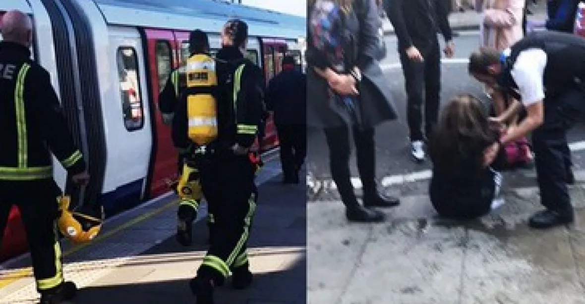 Britská policie zadržela kvůli útoku v metru třetího podezřelého