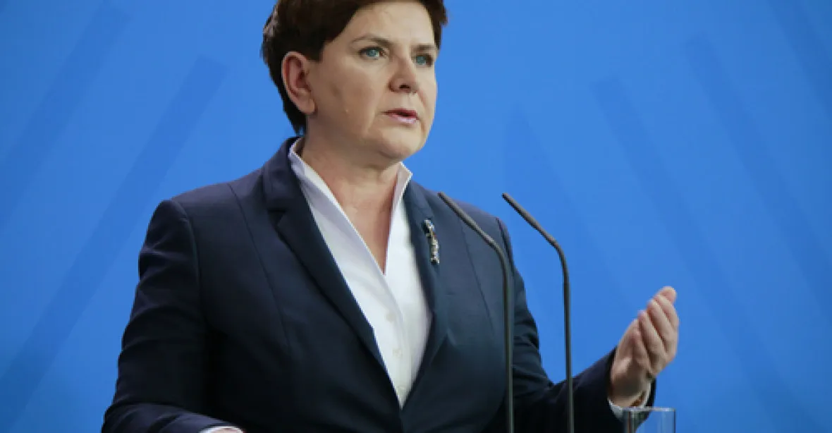 Polská premiérka se opět pustila do EU