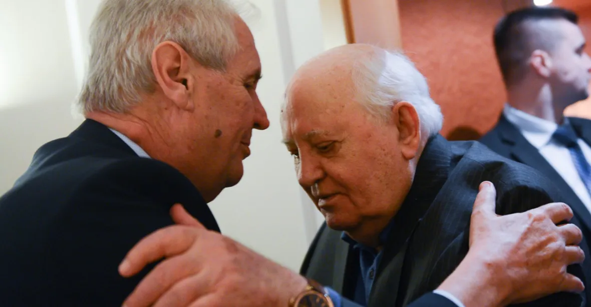 Zeman se v Moskvě setkal s Michailem Gorbačovem