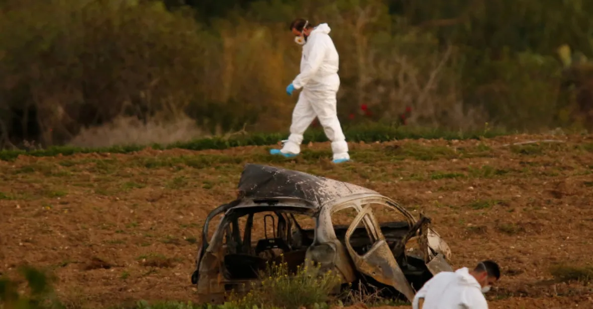 Maltská policie zadržela podezřelé z výbuchu, který zabil investigativní novinářku