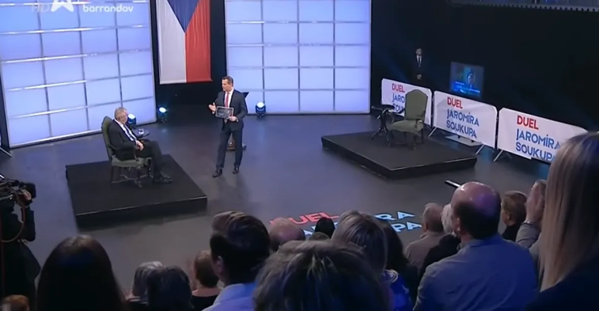 Zemanova debata na Barrandově byla ve sledovanosti až pátá. Předběhly ji seriály