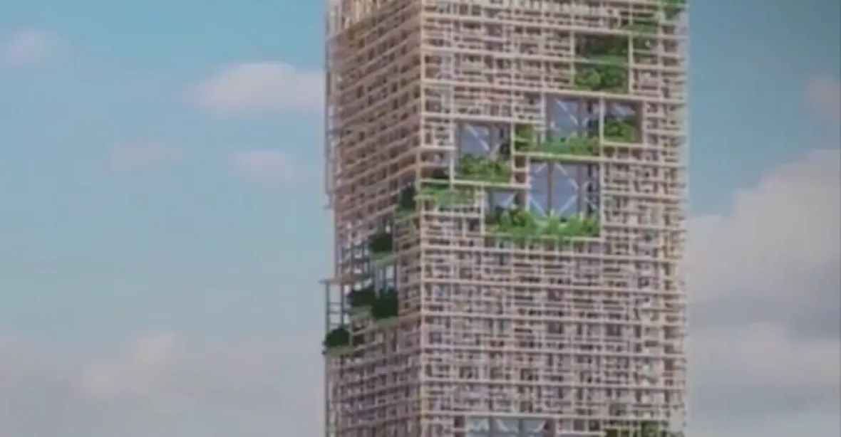 300 metrů vysoký a ze dřeva. V Tokiu chtějí postavit svérázný mrakodrap
