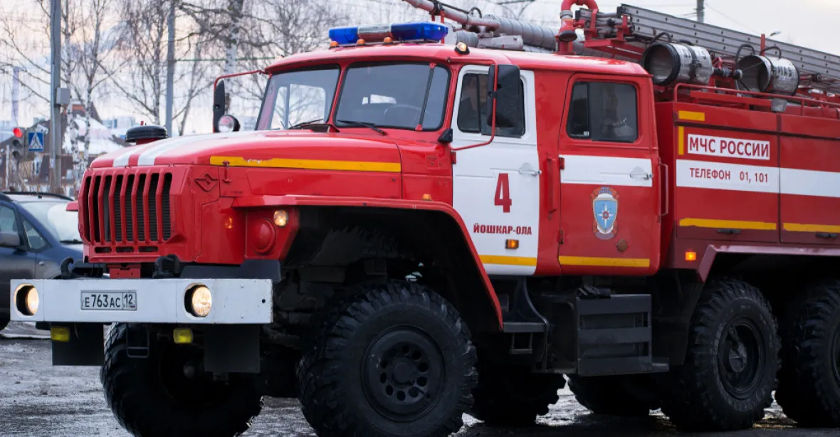 V Moskvě hořelo obchodní centrum, požár zabil jednoho ze zaměstnanců