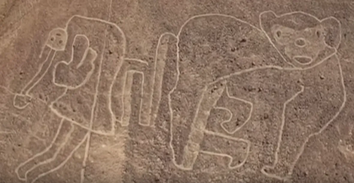 VIDEO: Drony objevily nové obrazce u planiny Nazca