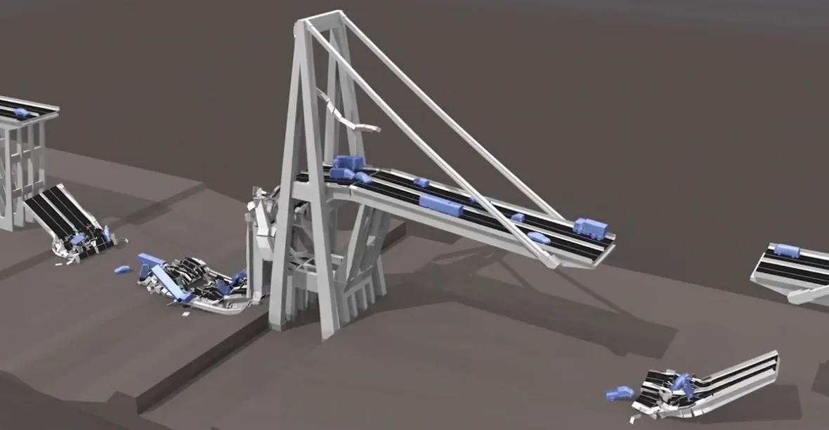 VIDEO: Stačila chvíle a most se rozpadl. 3D rekonstrukce pádu Janovské katastrofy