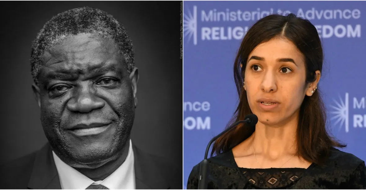 Nobelovu cenu za mír získali bojovníci proti znásilňování ve válkách