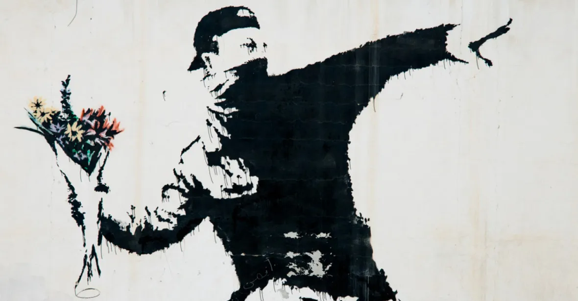 Banksyho dílo se vydražilo za milion liber, v zápětí se samo zničilo