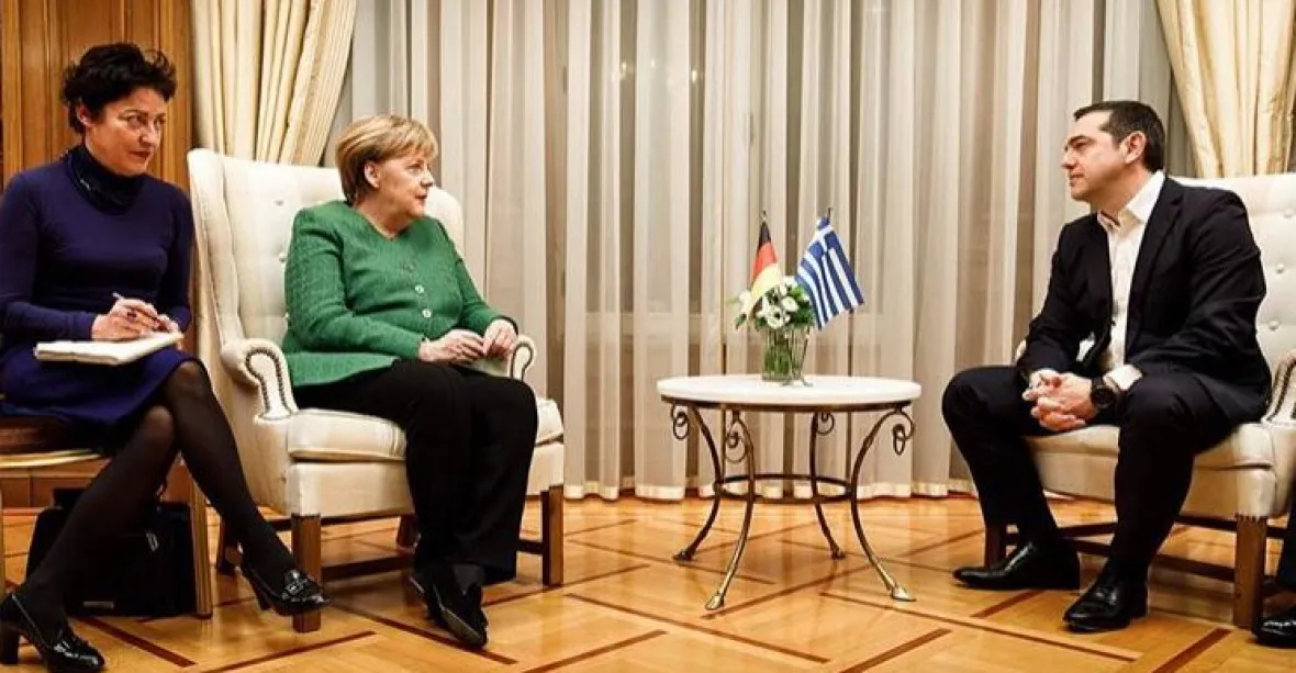 Merkelová s Tsiprasem řešila hospodářské reformy, migraci či název Makedonie