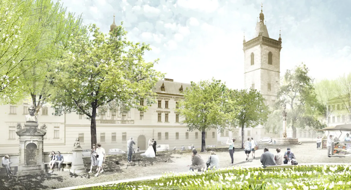 Charles Square, Rehwaldt Landscape Architects, could also undergo a transformation;  BY Architects;  PD Filip