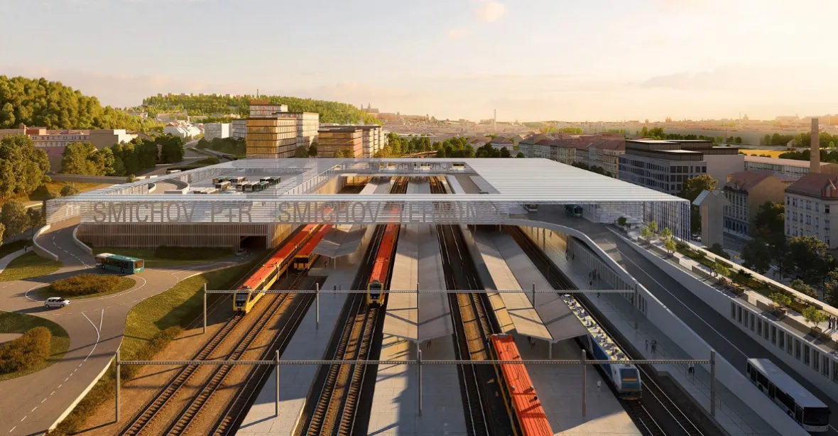 FOTOGALERIE: Na Smíchově vyroste nový dopravní terminál, vyjde na 3 miliardy korun