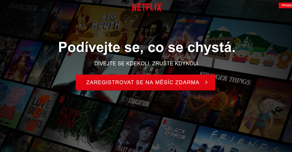 Netflix se počeštil. Láká na dabing i novou nabídku filmů s českými titulky