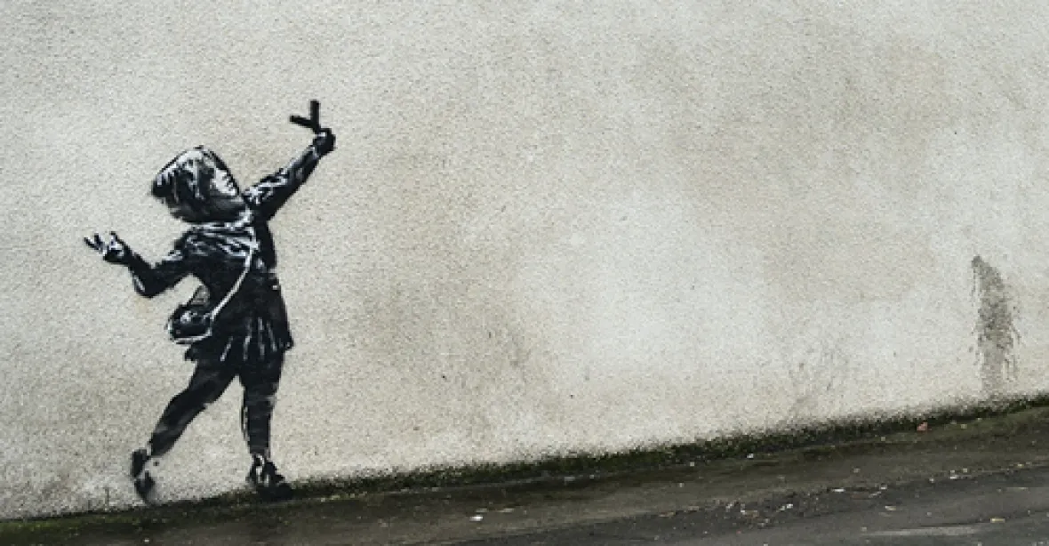 Banksy svému rodnému městu věnoval k Valentýnu nové graffiti