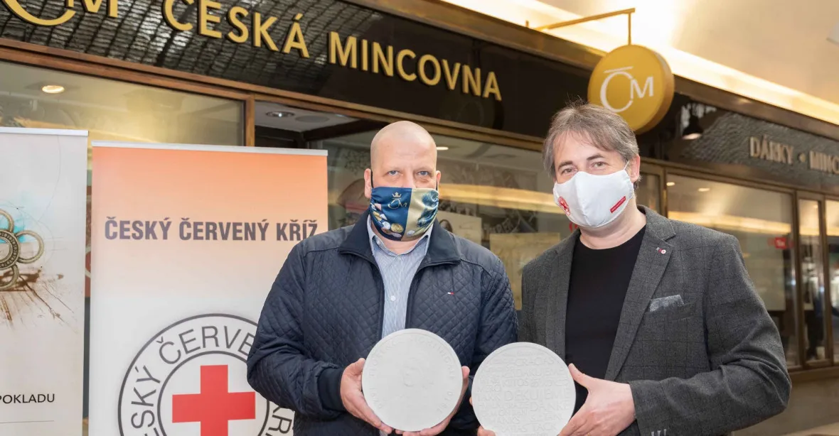 Česká mincovna a Červený kříž připravily děkovnou emisi za pomoc v pandemii