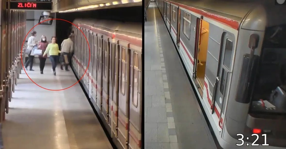 VIDEO: Muž v metru ukousl kus ucha cestujícímu. Policie hledá svědky
