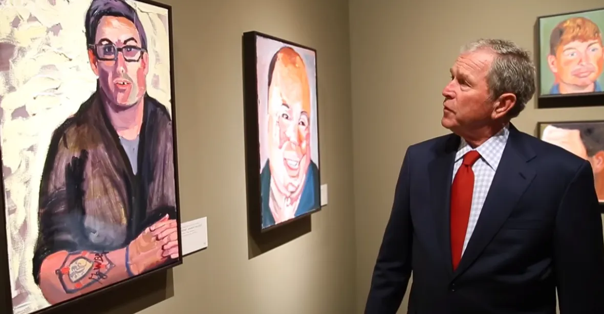 Bush mladší vydá knihu s portréty migrantů, které sám namaloval