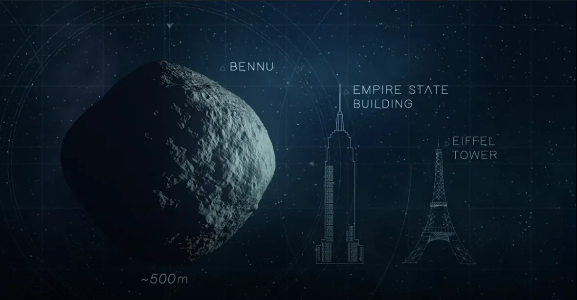 VIDEO: Americká sonda „vystřelila“ do asteroidu a odebrala z něj vzorky