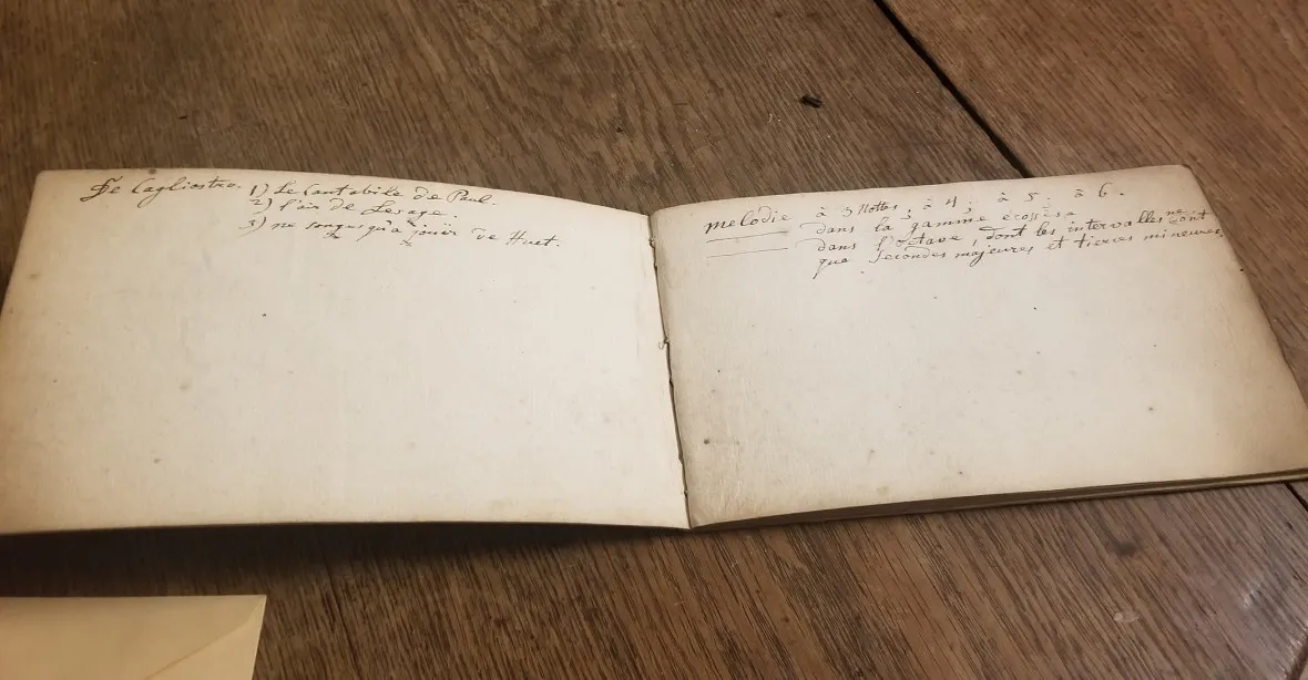 U popelnic se válel historický poklad. 200 let starý zápisník známého skladatele