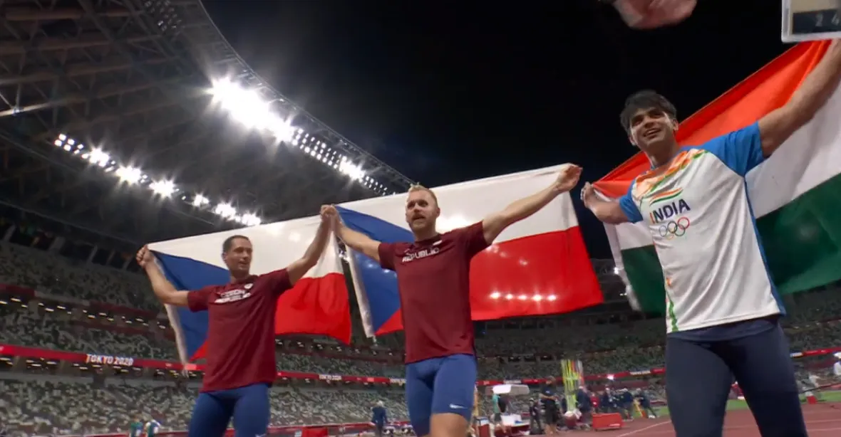 Skvělí čeští oštěpaři berou dvě olympijské medaile. Vadlejch má stříbro, Veselý bere bronz