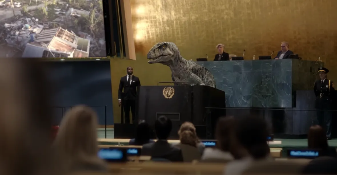 VIDEO: „Nevybírejte si vyhynutí.“ OSN nasadila do kampaně za klima dinosaura